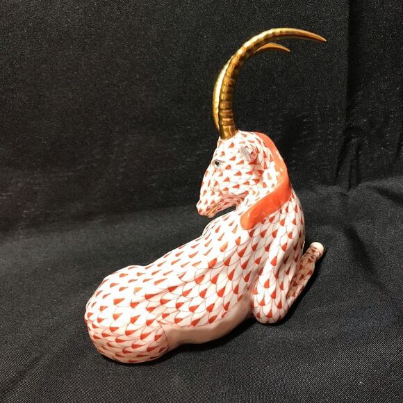 Scully & Scully Herend Porcelain Rust Antelope Handmade Hand Painted Hungary - Picture 4 of 8